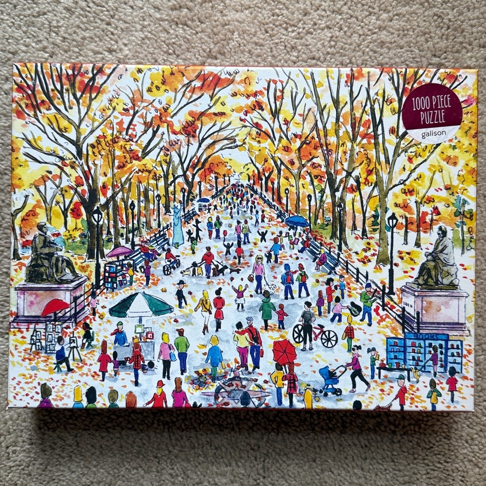 Galison Fall in Central Park  1000 Piece Puzzle NWT